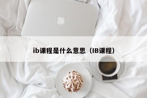 ib课程是什么意思（IB课程）