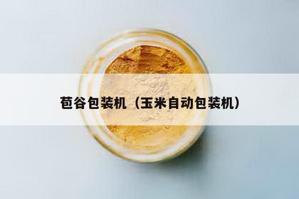 苞谷包装机（玉米自动包装机）