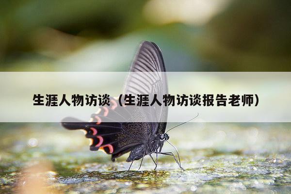 生涯人物访谈（生涯人物访谈报告老师）