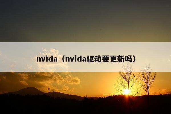 nvida（nvida驱动要更新吗）