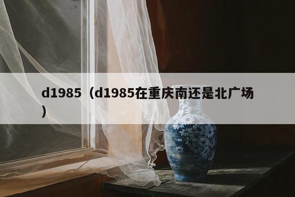 d1985（d1985在重庆南还是北广场）