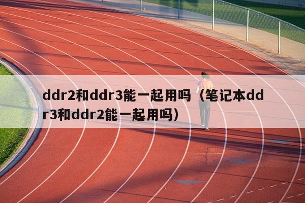 ddr2和ddr3能一起用吗（笔记本ddr3和ddr2能一起用吗）