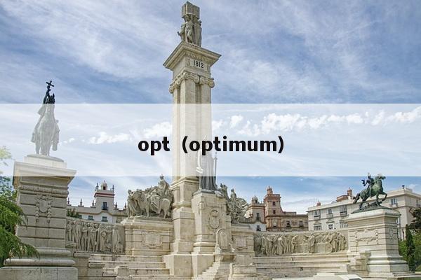 opt（optimum）