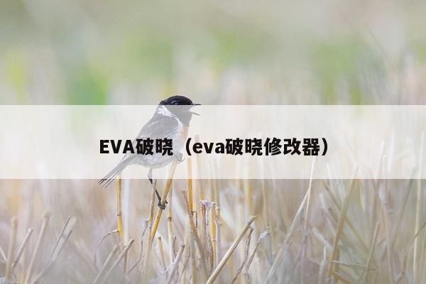 EVA破晓（eva破晓修改器）