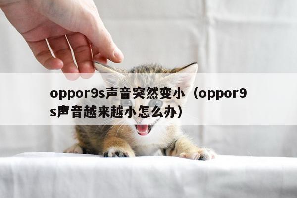 oppor9s声音突然变小（oppor9s声音越来越小怎么办）