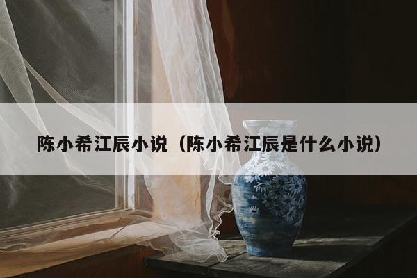 陈小希江辰小说（陈小希江辰是什么小说）