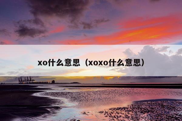 xo什么意思（xoxo什么意思）