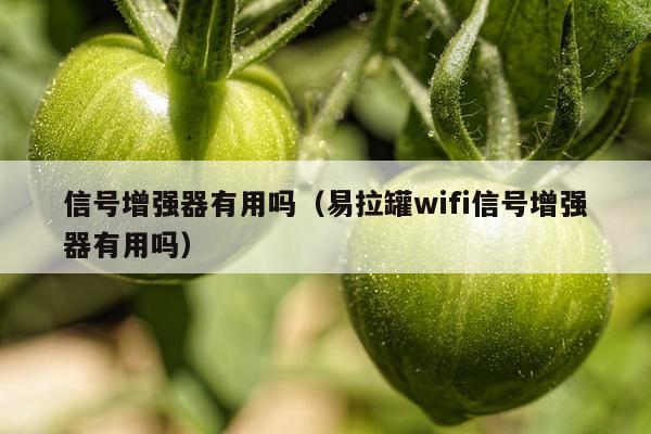 信号增强器有用吗（易拉罐wifi信号增强器有用吗）