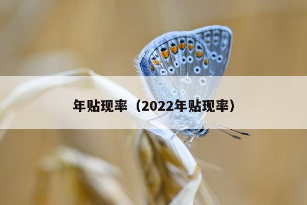 年贴现率（2022年贴现率）