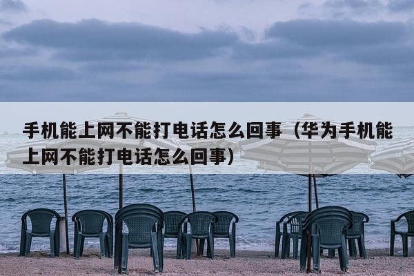 手机能上网不能打电话怎么回事（华为手机能上网不能打电话怎么回事）