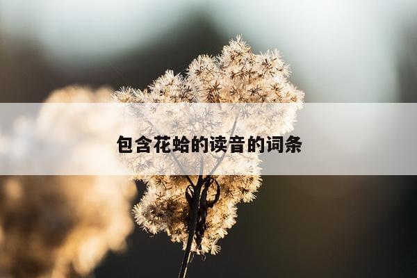 包含花蛤的读音的词条