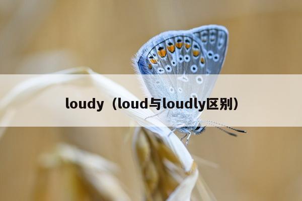 loudy（loud与loudly区别）