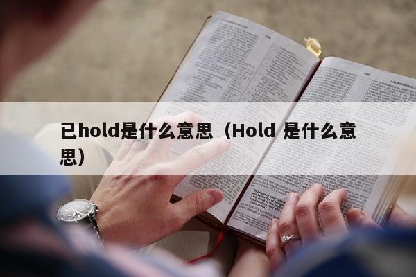 已hold是什么意思（Hold 是什么意思）