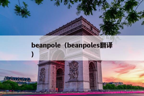 beanpole（beanpoles翻译）