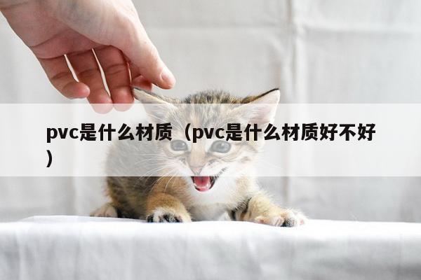 pvc是什么材质（pvc是什么材质好不好）