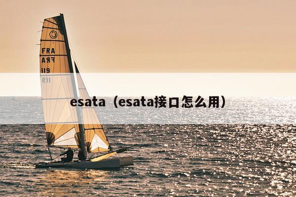 esata（esata接口怎么用）