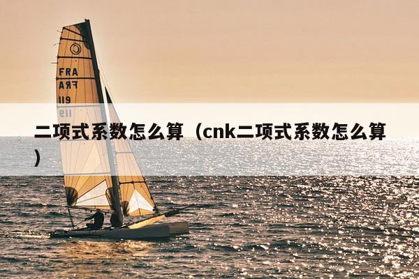 二项式系数怎么算（cnk二项式系数怎么算）