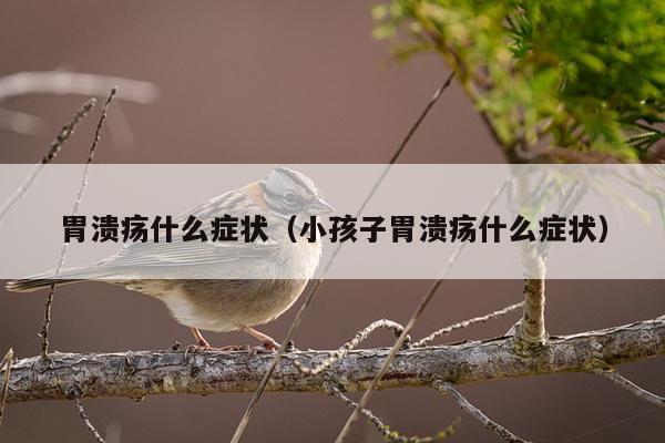 胃溃疡什么症状（小孩子胃溃疡什么症状）