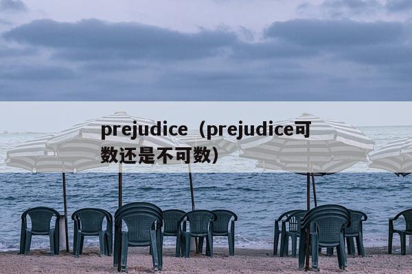 prejudice（prejudice可数还是不可数）