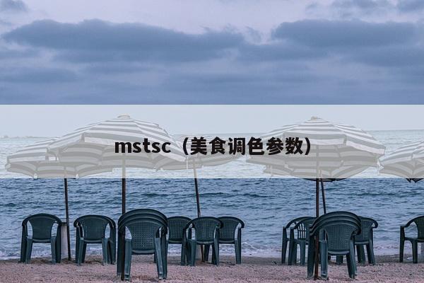 mstsc（美食调色参数）